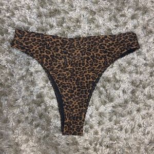 High waisted cheetah print bikini bottoms